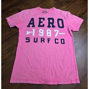 Camiseta Aeropostale 1987 Surf Graphic hombre rosa XS